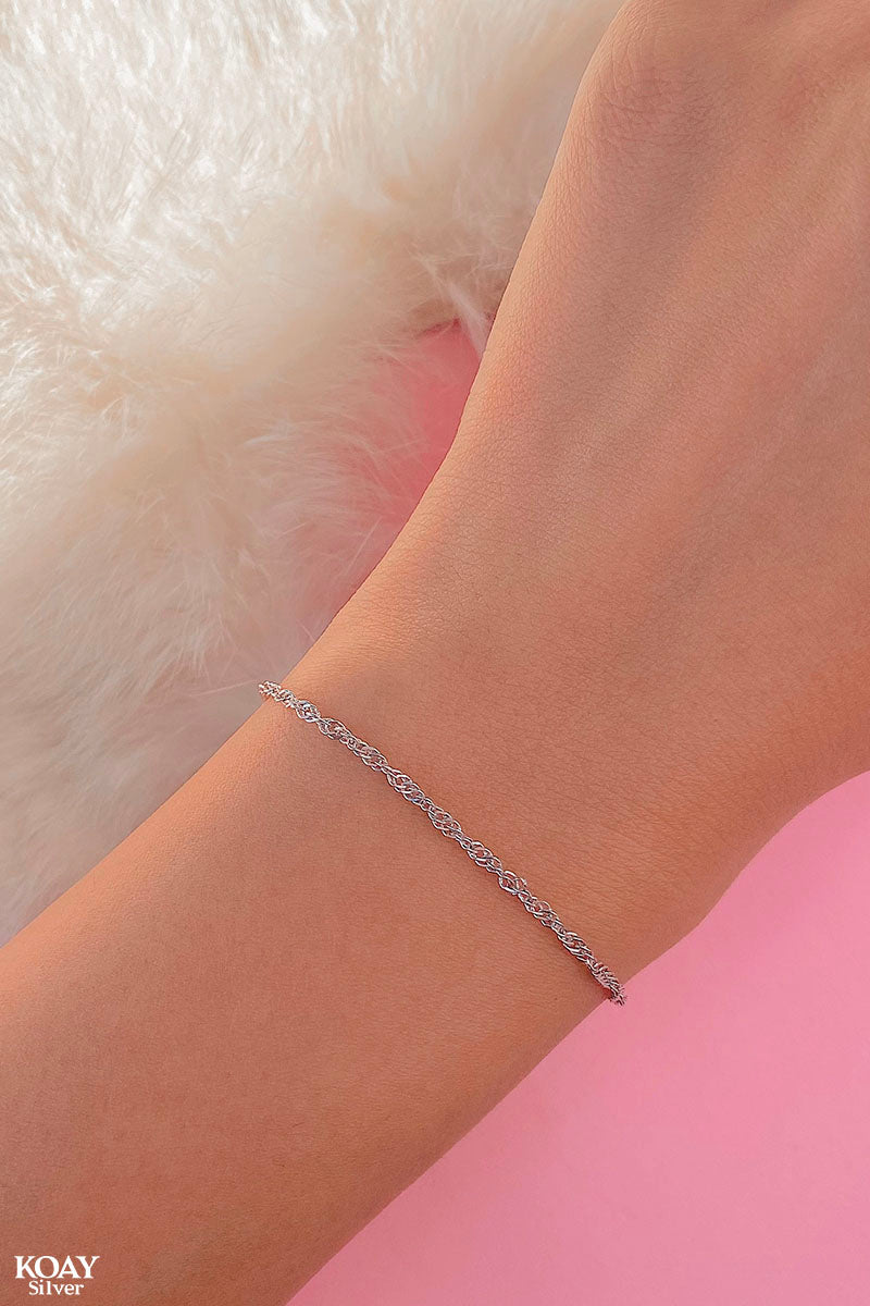Twist Chain Bracelet KOAY Silver Store