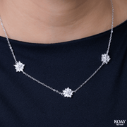 Zircon Flower (03) Necklace