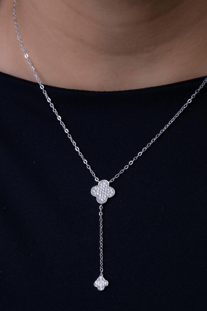 Zircon Flower (04) Necklace
