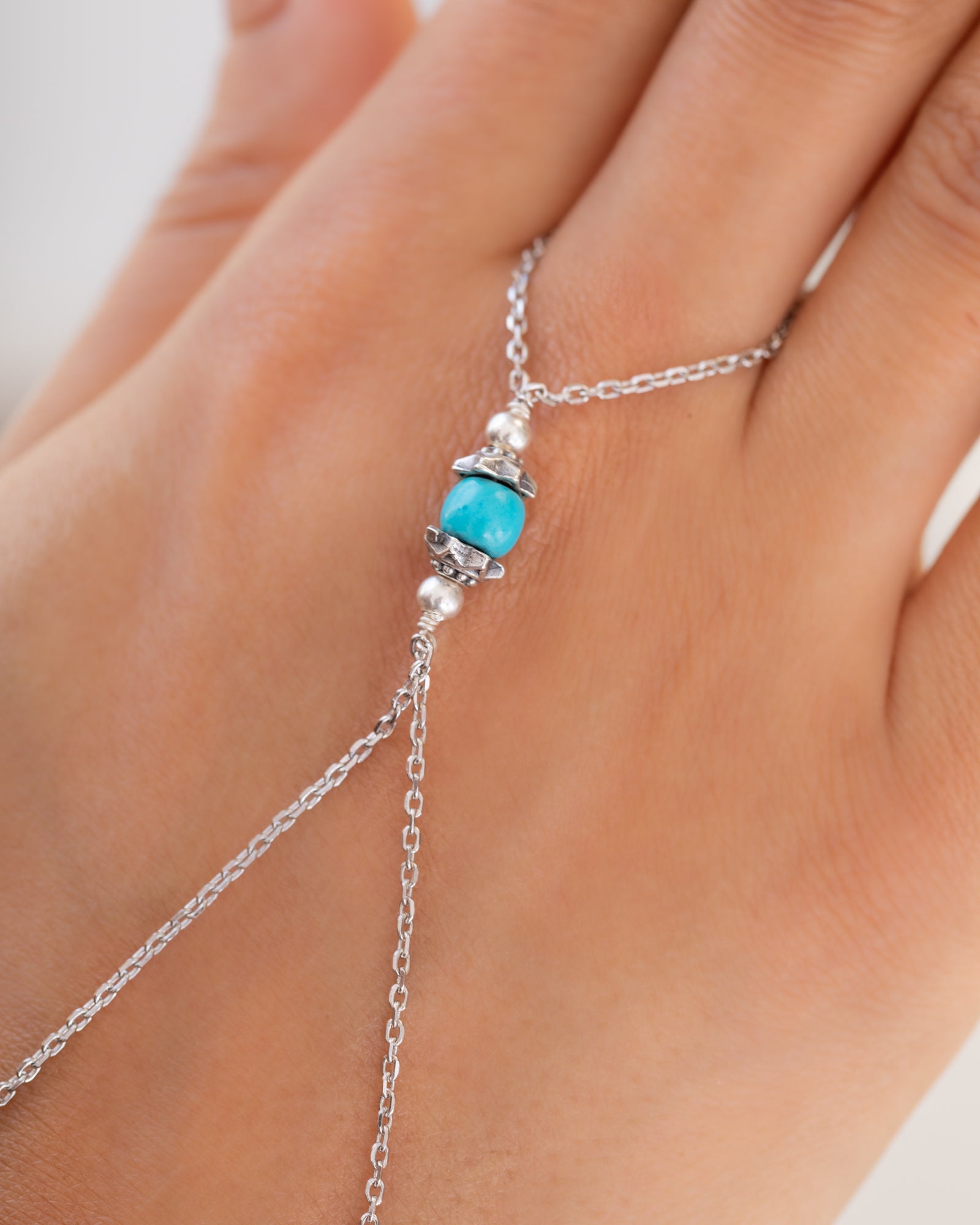 Turquoise fanos Handchian