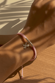 Balls & Pink Flower Bracelet