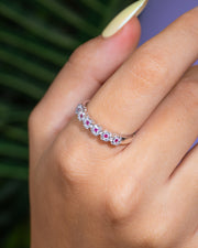 Zircon Fuchsia Ring (087)
