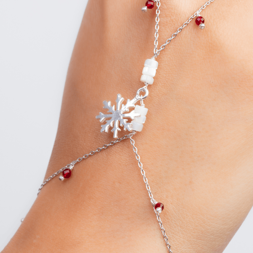 sadaf&red snowflak handchain