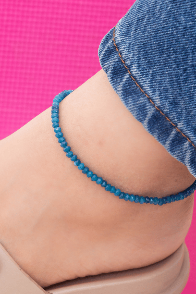 Sea jade Stone Anklet