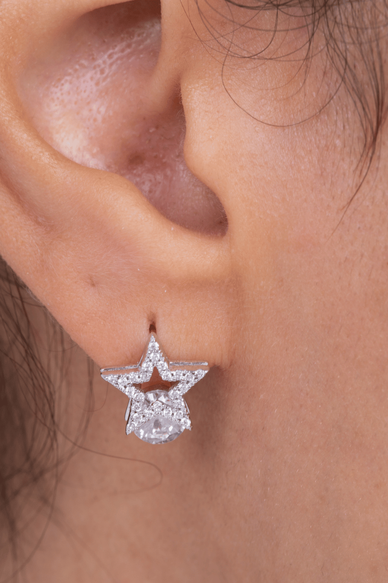 Zircon Star (07) Earring