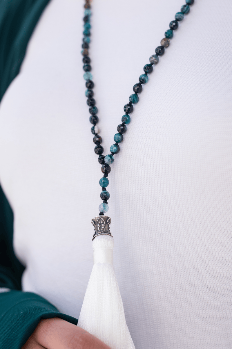 Silver & Ocean veins Necklace