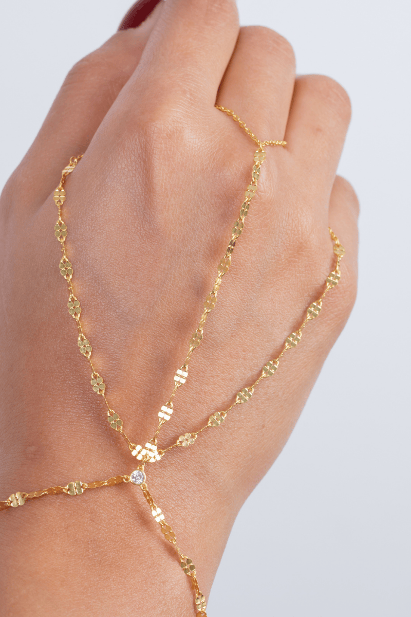 Plain (02) Gold Plated Handchain