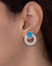 Circle Turquoise (01) Earring