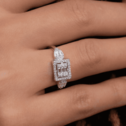 Zircon Diamond (01) Ring