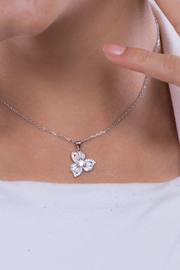 Zircon Flower (05) Necklace