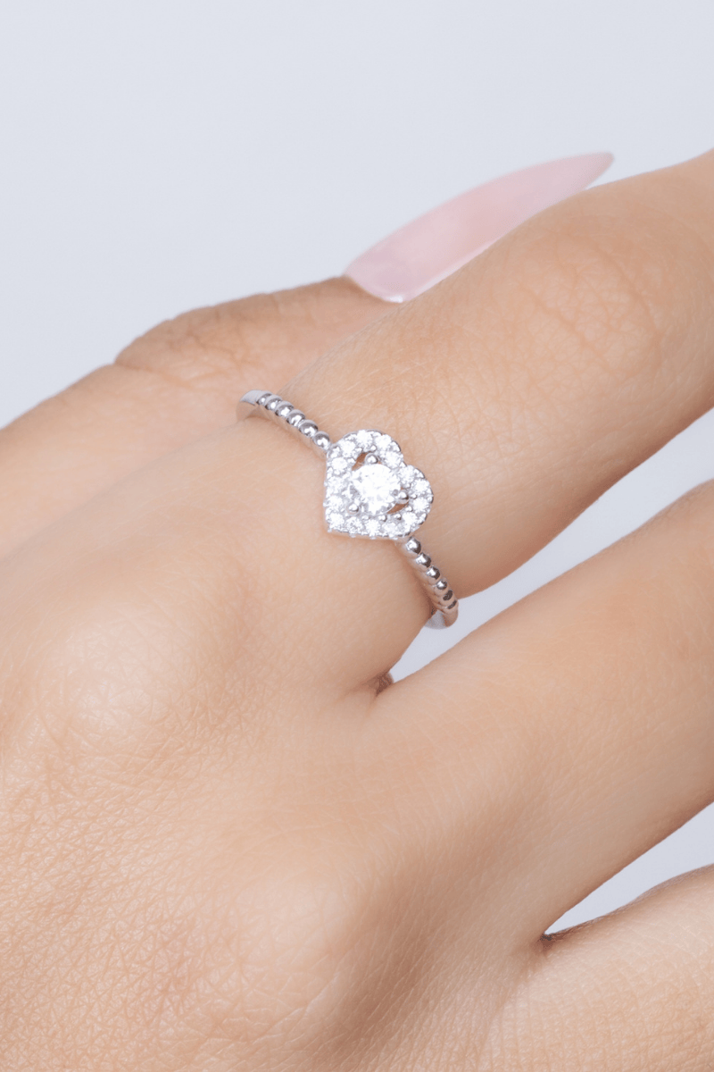 Zircon Heart (05) Ring