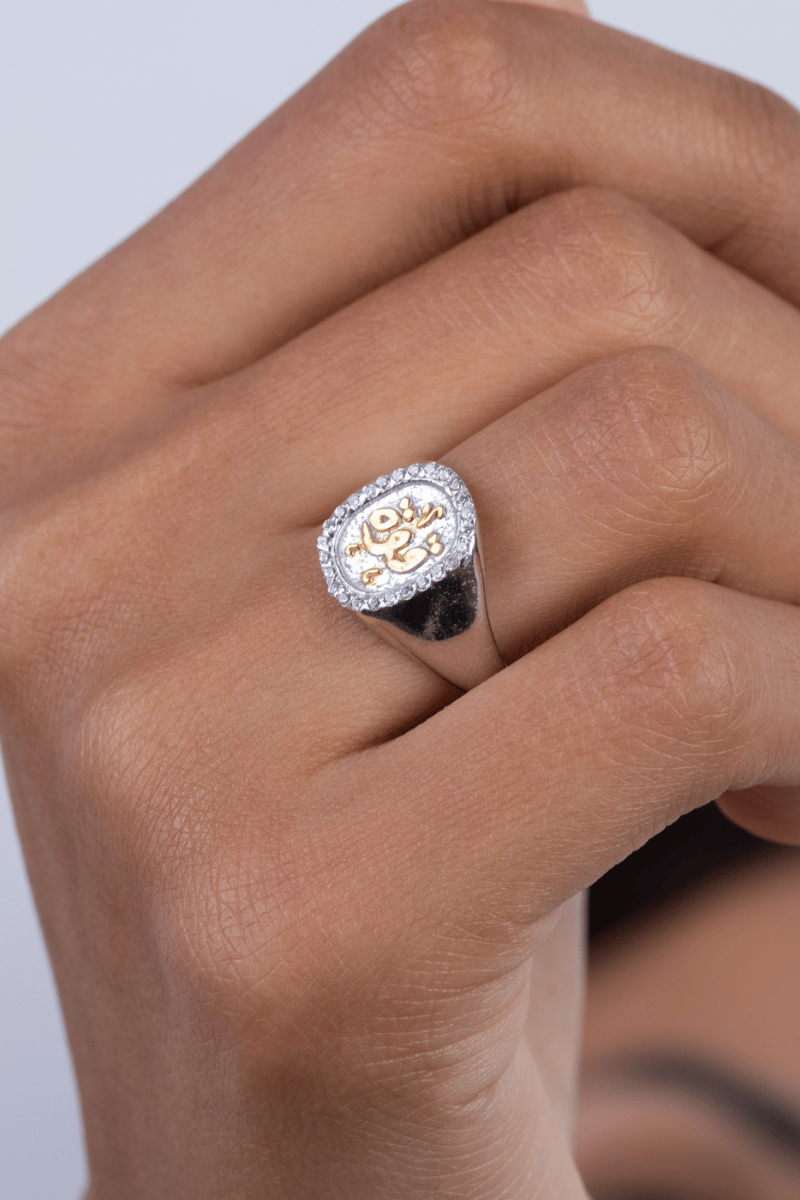 Zircon قوة Mix Gold Ring