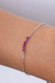 Zircon (012) Fuchsia Bracelet