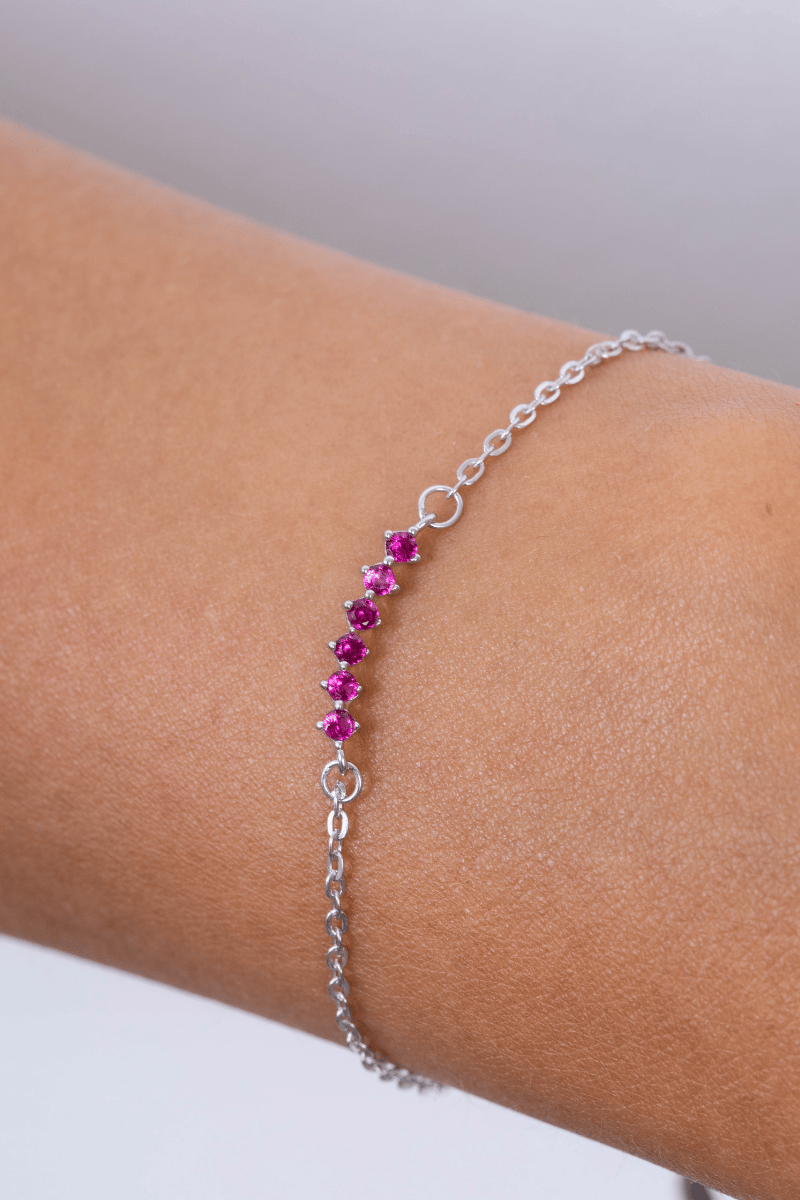 Zircon (012) Fuchsia Bracelet