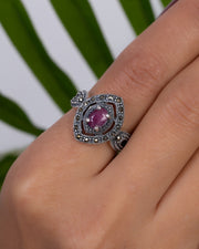 Vintage Royal Marcasite Grape Ring