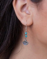 Lotus Turquoise Earring