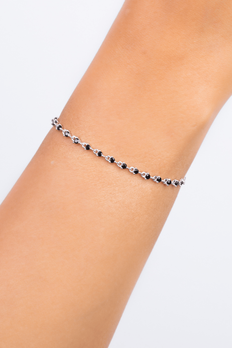 Zircons Bracelet (010-Black)
