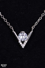 Zircon V Necklace