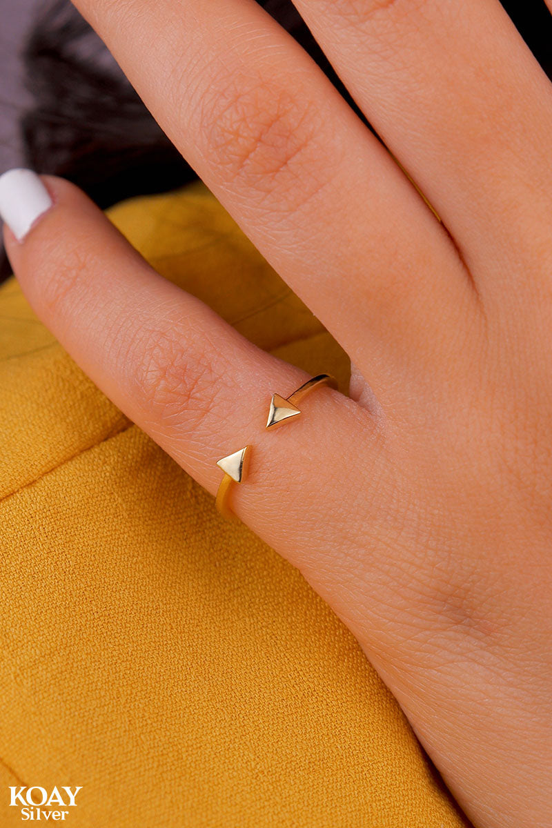 Double Arrows Pinky Ring (GP)
