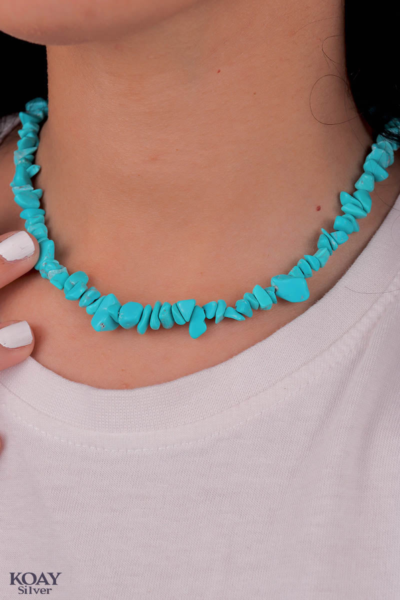 Turquoise Stones Necklace 02