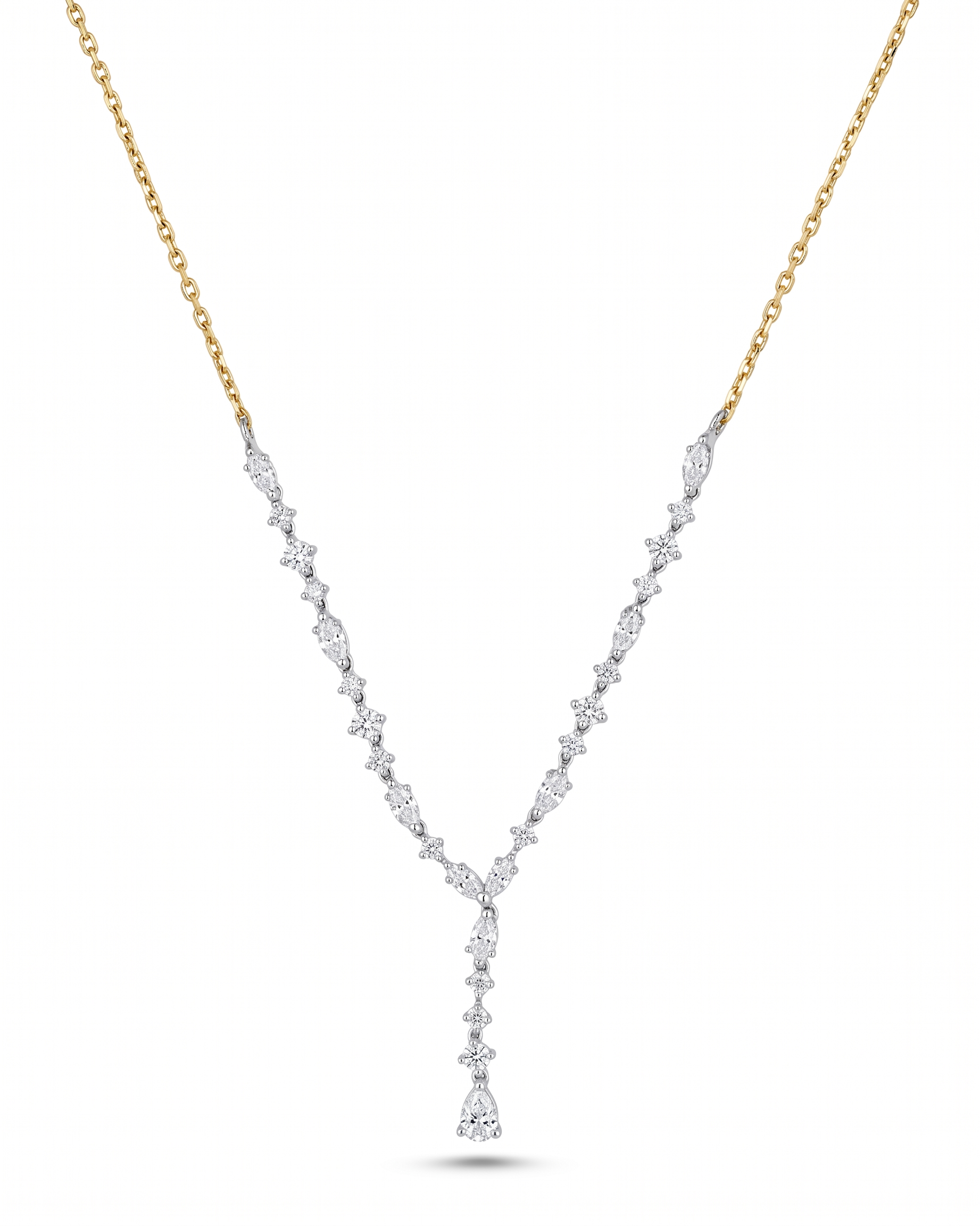 18K Gold Diamond Necklace - RA14319