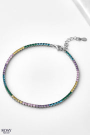 Colored Tennis (03) Bracelet