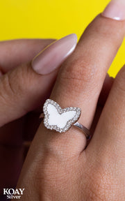 Zircon Sadaf Butterfly Ring (02)