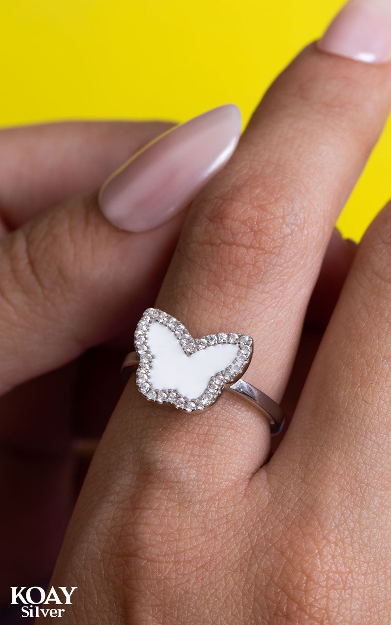 Zircon Sadaf Butterfly Ring (02)