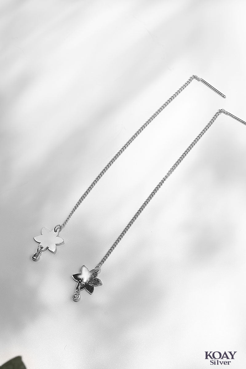 Chain Flower Earring
