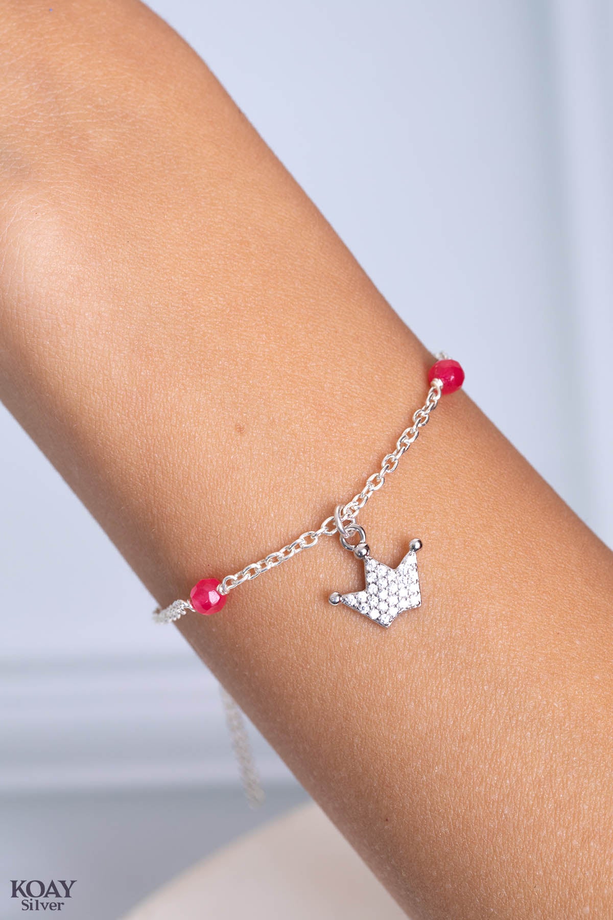 Pink Crown Bracelet
