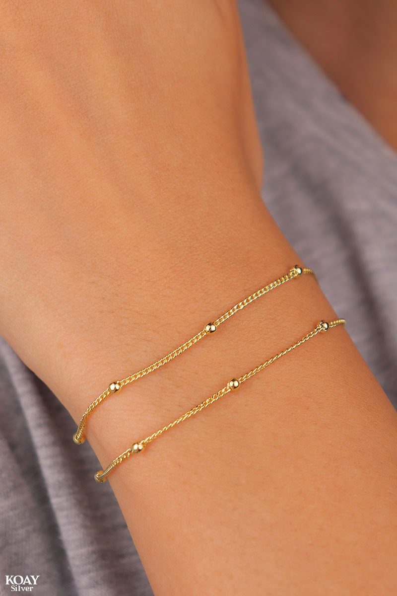 Balls Double Layer Bracelet - GP