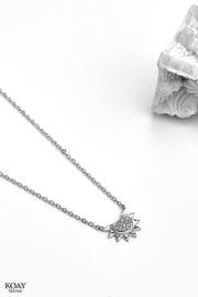 Zircon Sun Necklace (03)