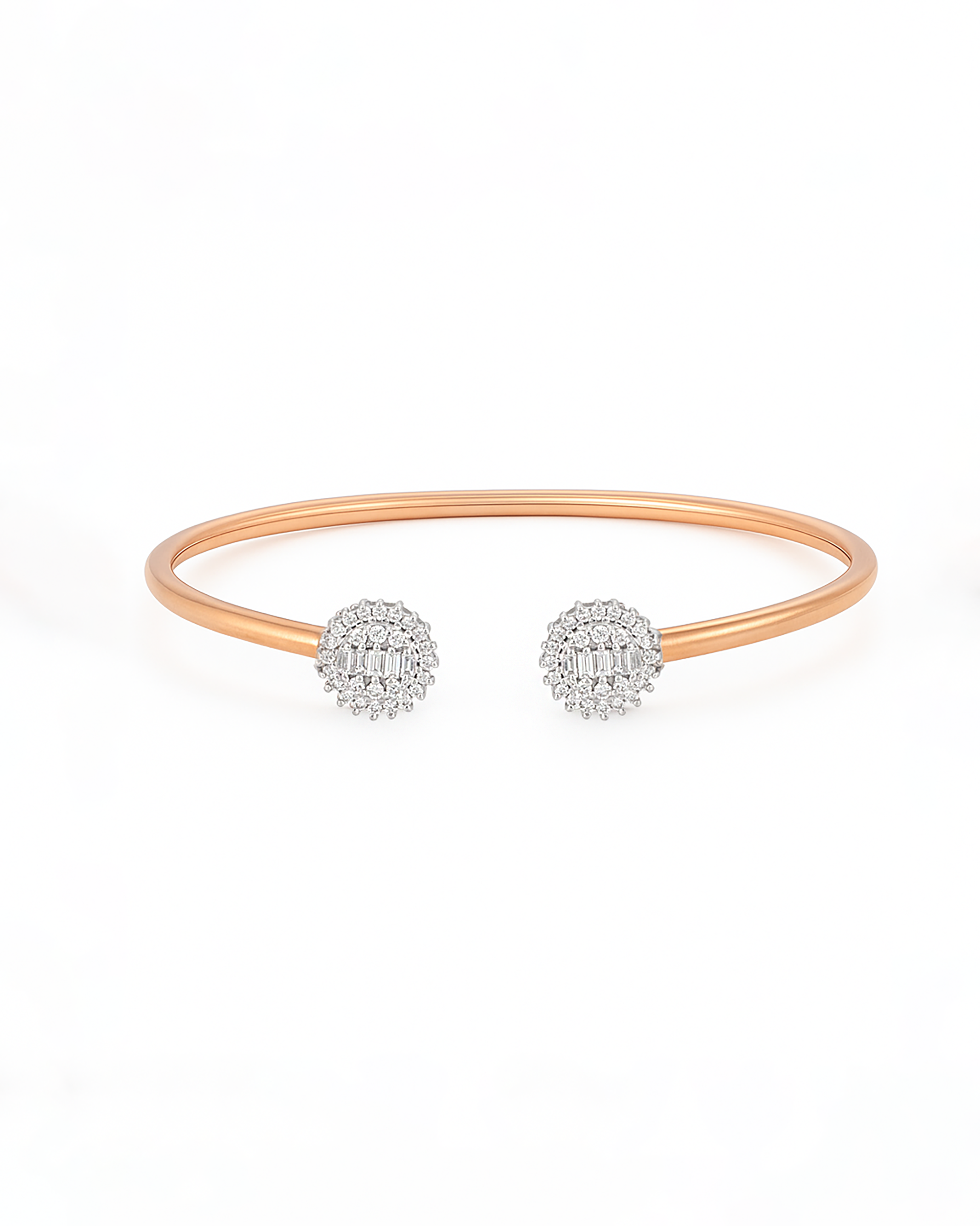 18K Rose Gold Diamond Bangle - RA9264