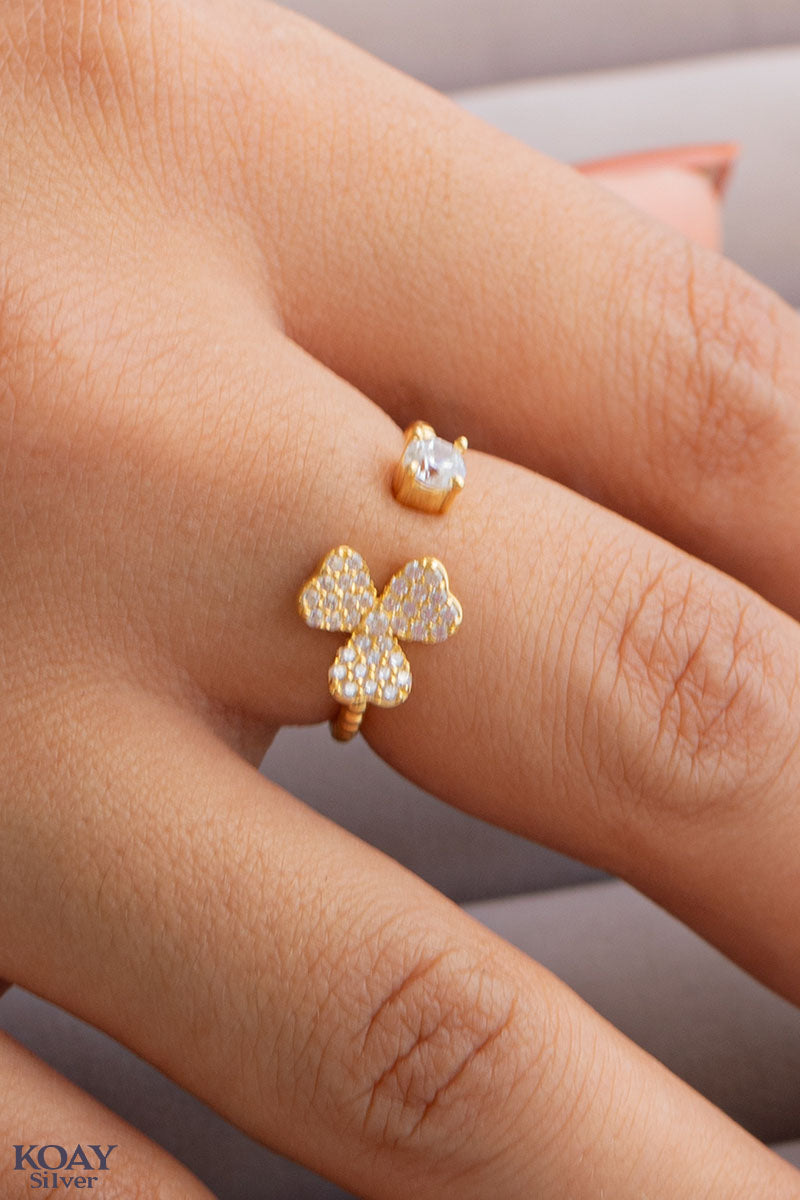 Zircon Ring (050) Gold Plated
