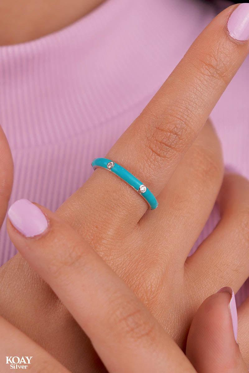 Zircon (063-Turquoise) Ring