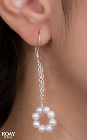 Pearl Circle Earring