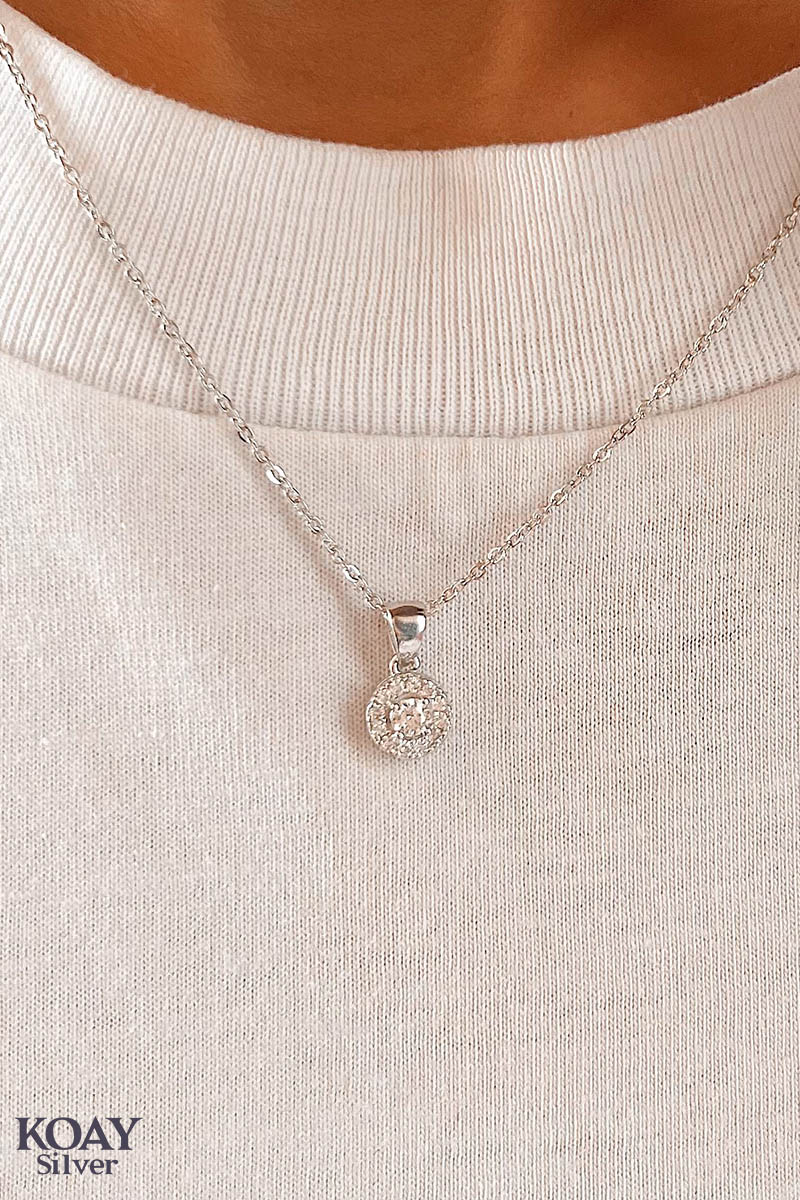 Circle Zircon Necklace