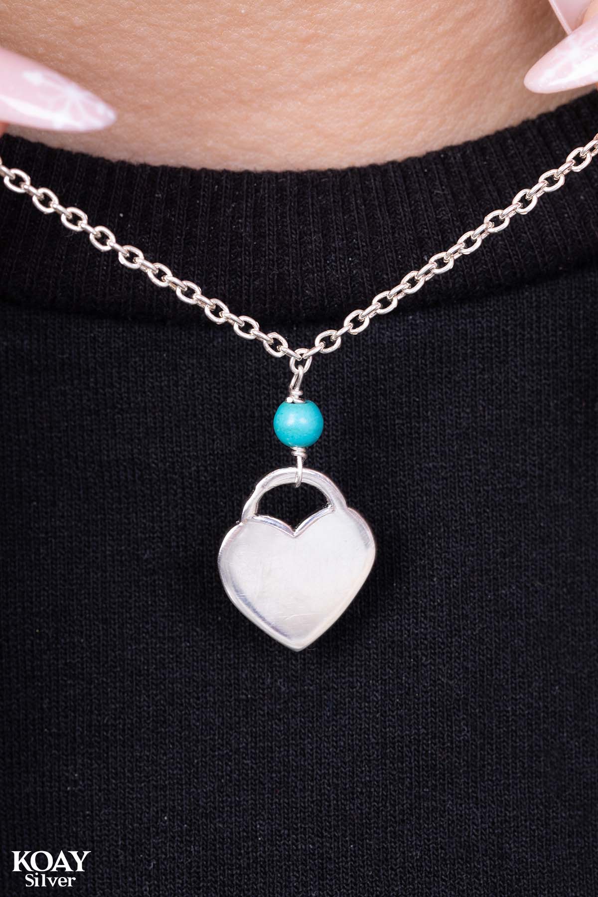 Turquoise Heart Necklace