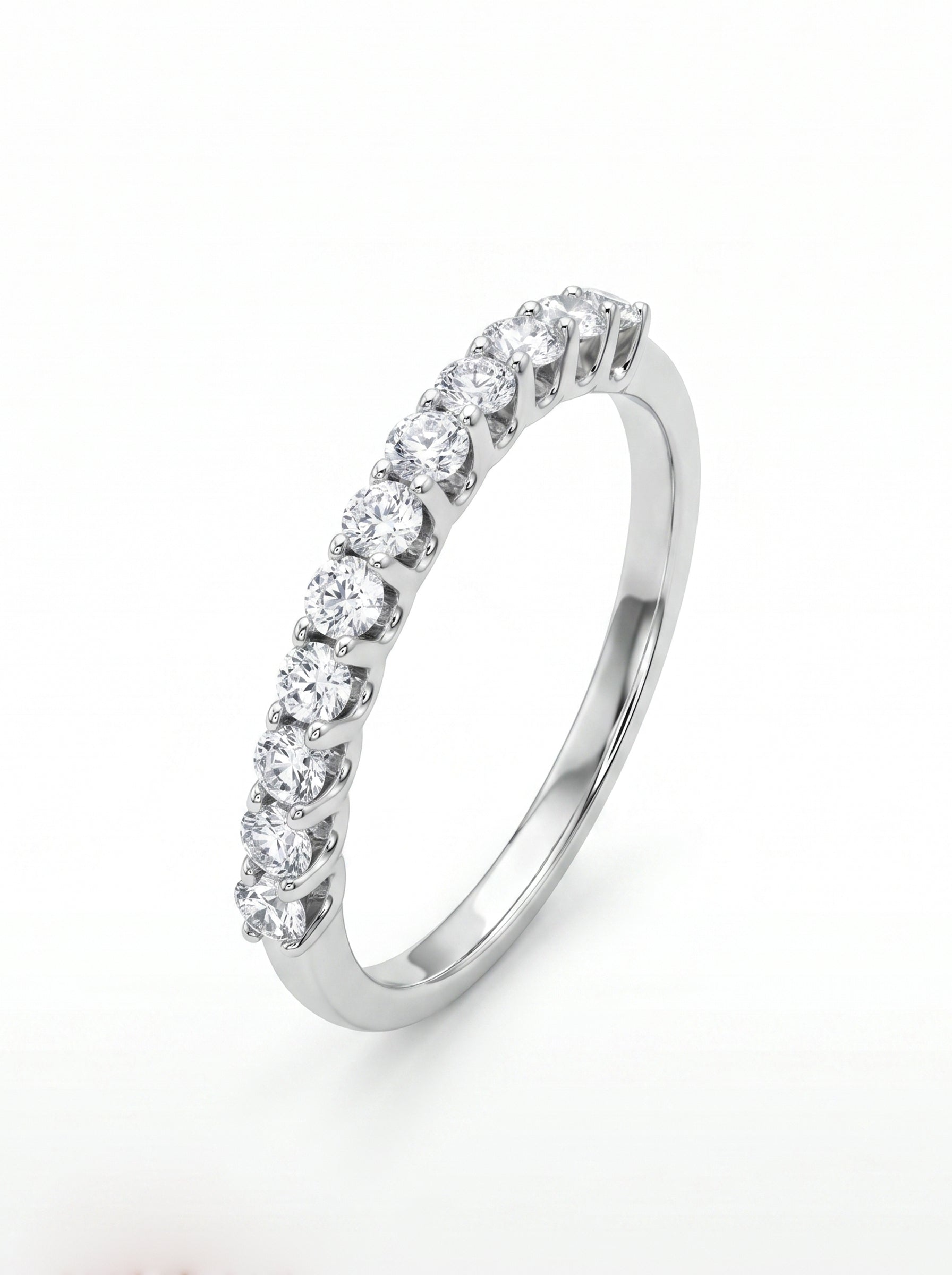 18K White Gold Diamond Ring - RA17860