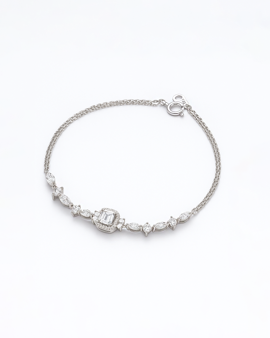 18K White Gold Diamond Bracelet - RA1177