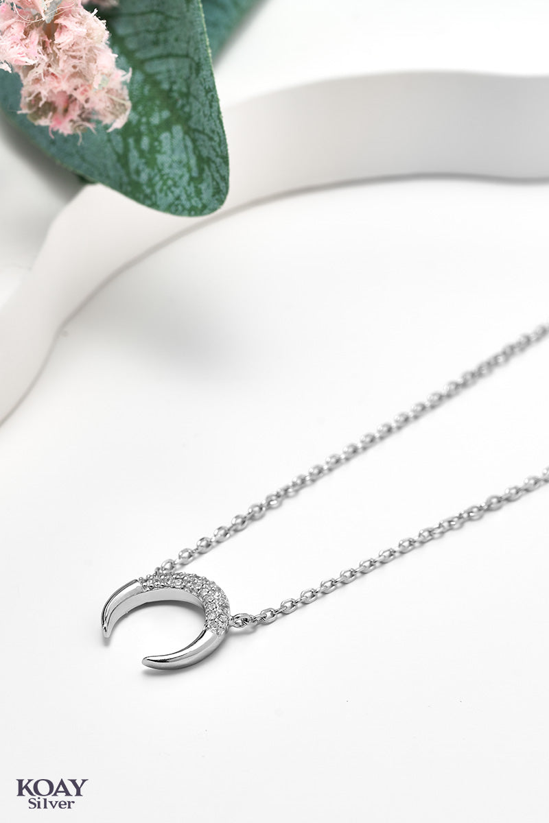 Down Crescent (03) Necklace