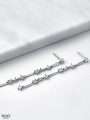 Zircons Chain Earring (03)