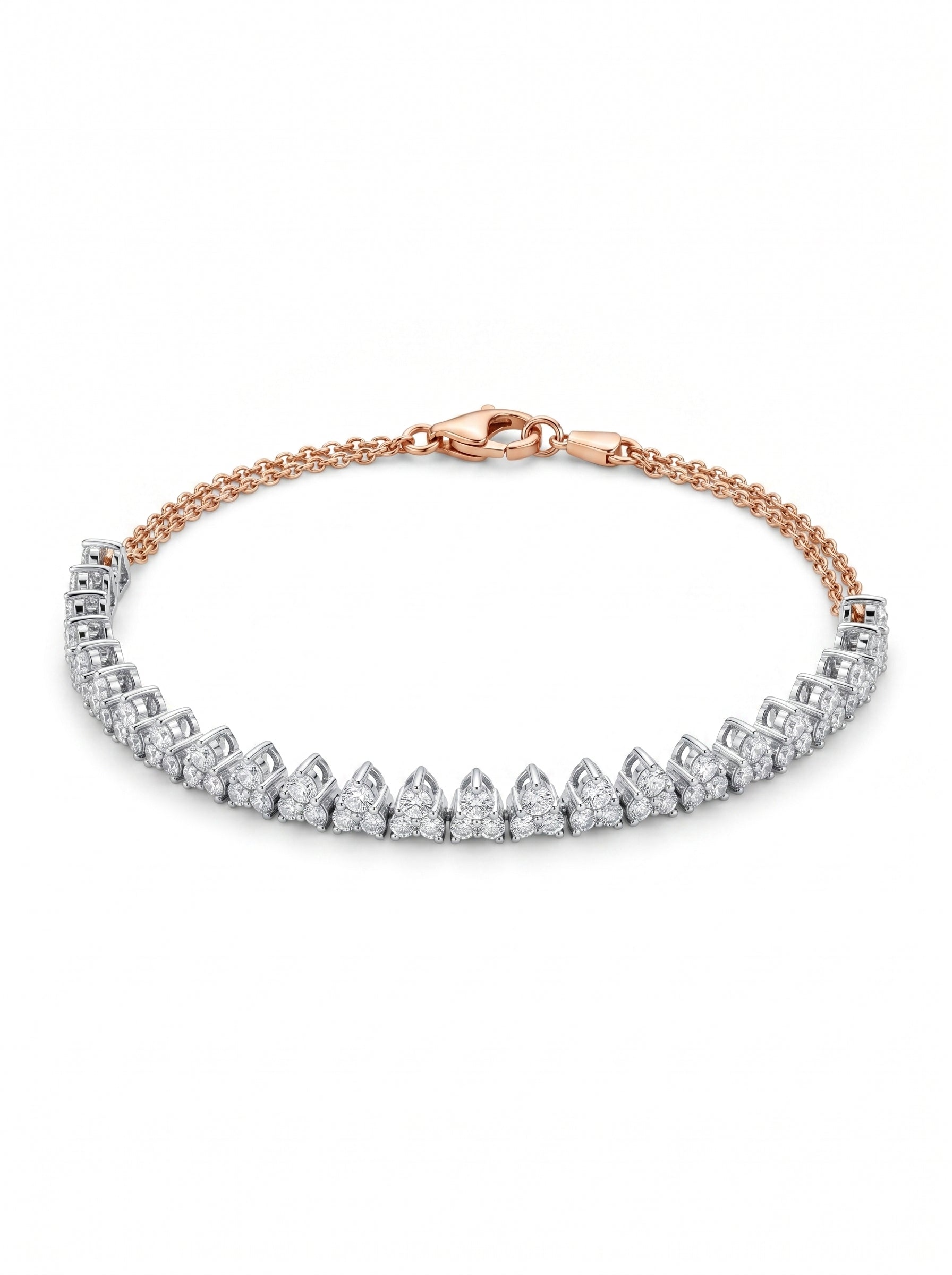 18K Rose Gold Diamond Bracelet - RA6786/1