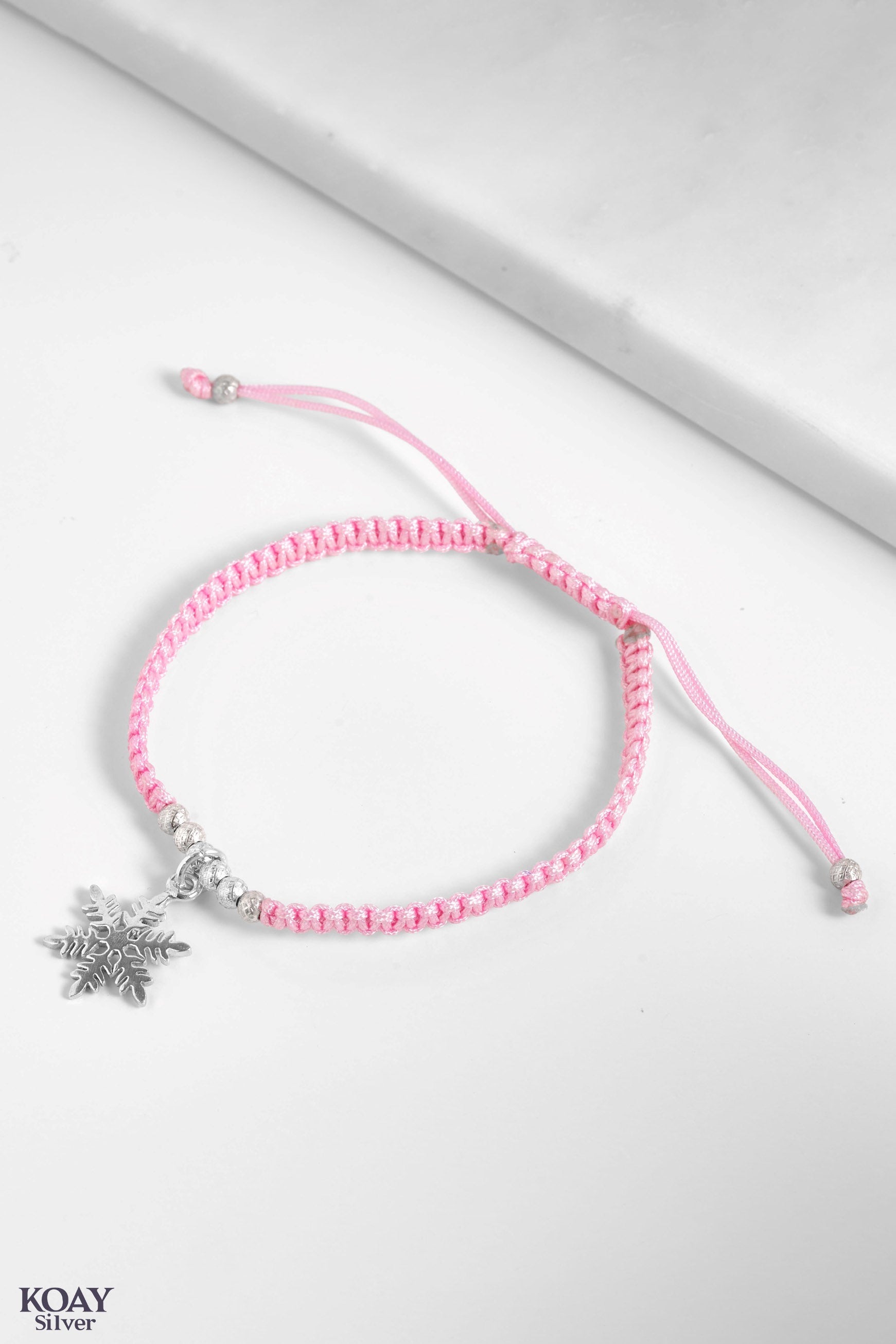 Pink Snowflake Bracelet