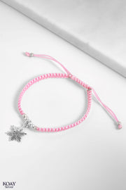 Pink Snowflake Bracelet