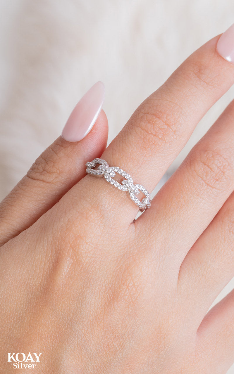 Zircon Oval Ring