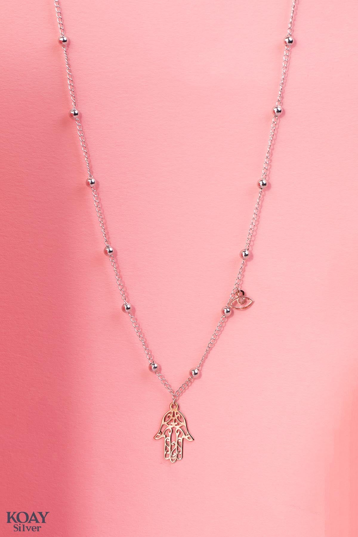 Rose Hand Necklace