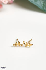 Tiny Leaf Earring GP