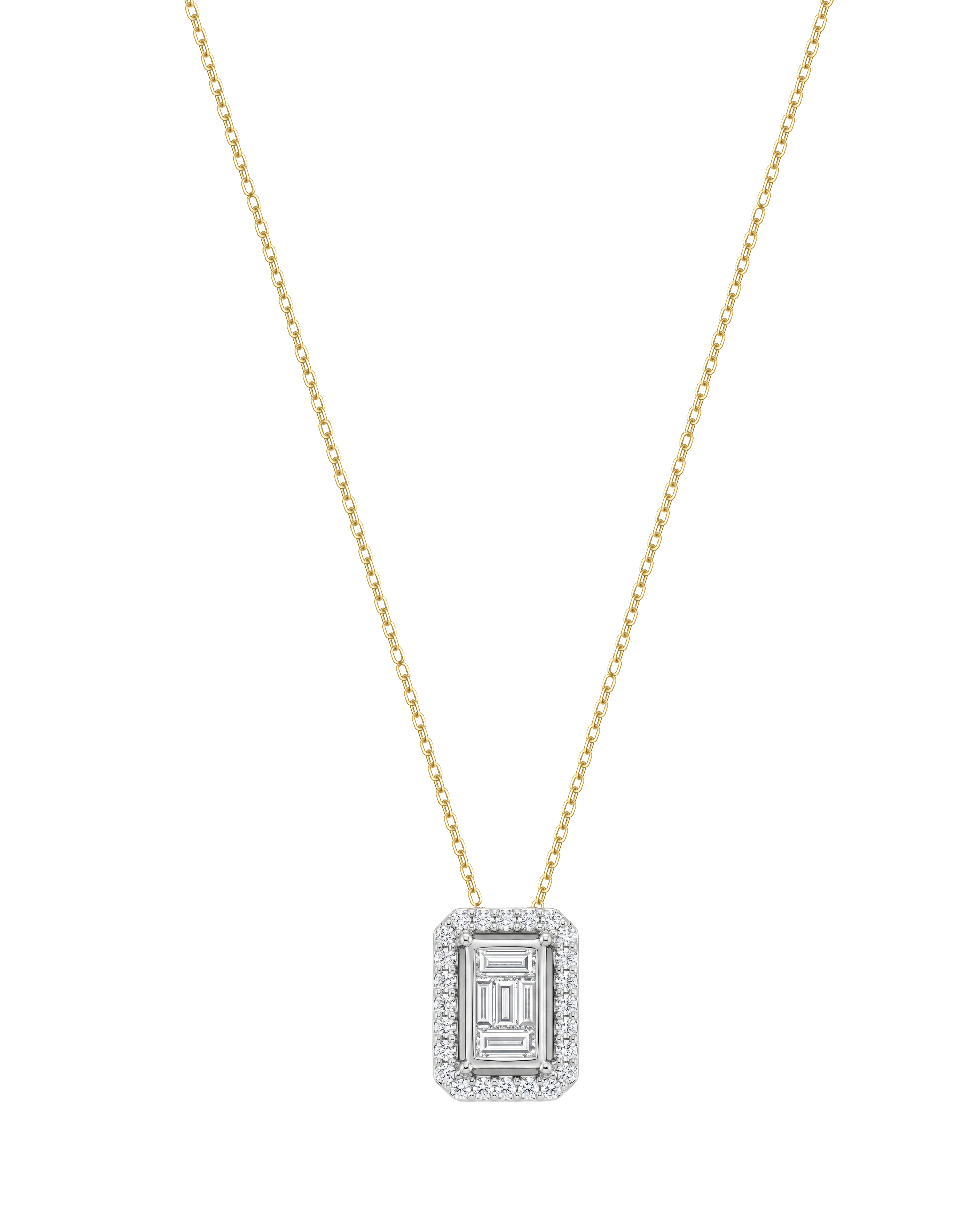 18K Gold Diamond Necklace - RA7267