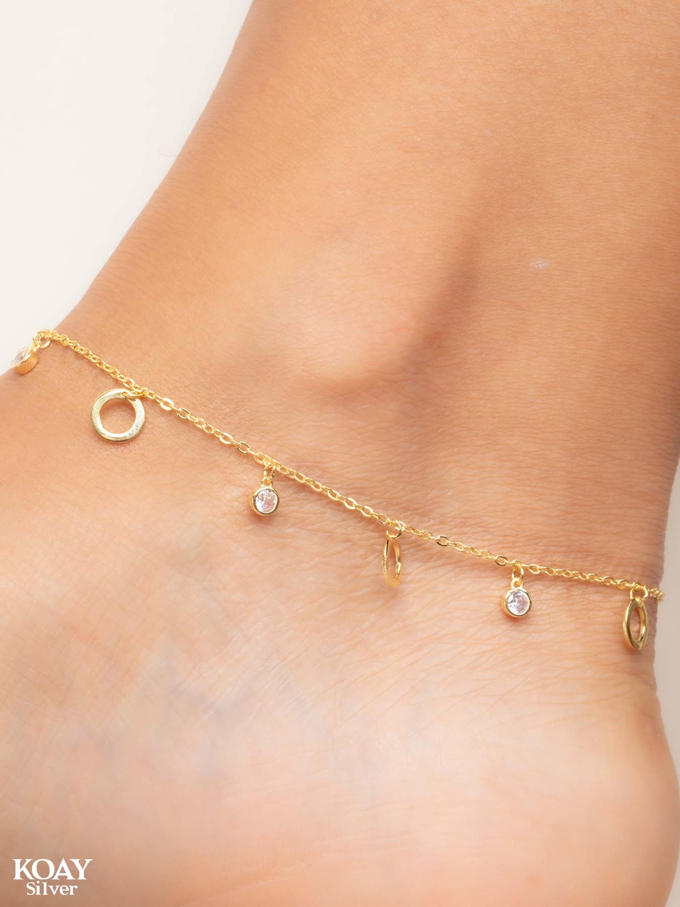 Circle Zircon GP Anklet